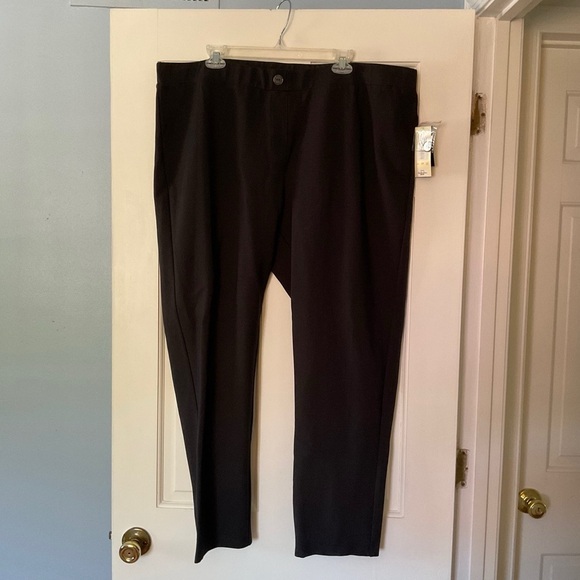 Ali Miles Black Pull On Ponte Stretch Pants Plus Size 2X NWT Office Business - Picture 1 of 7